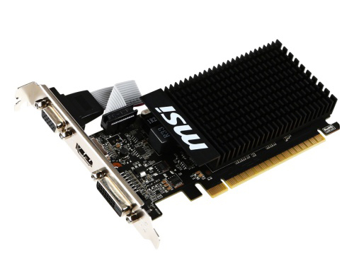 MSI GeForce GT 710; 1GB DDR3 64bit; PCI-E 2.0/ DVI-D/ HDMI/ D-Sub
